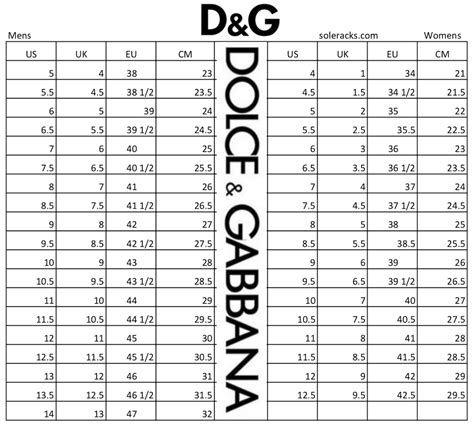 dolce gabbana sneaker size chart|dolce and gabbana size guide.